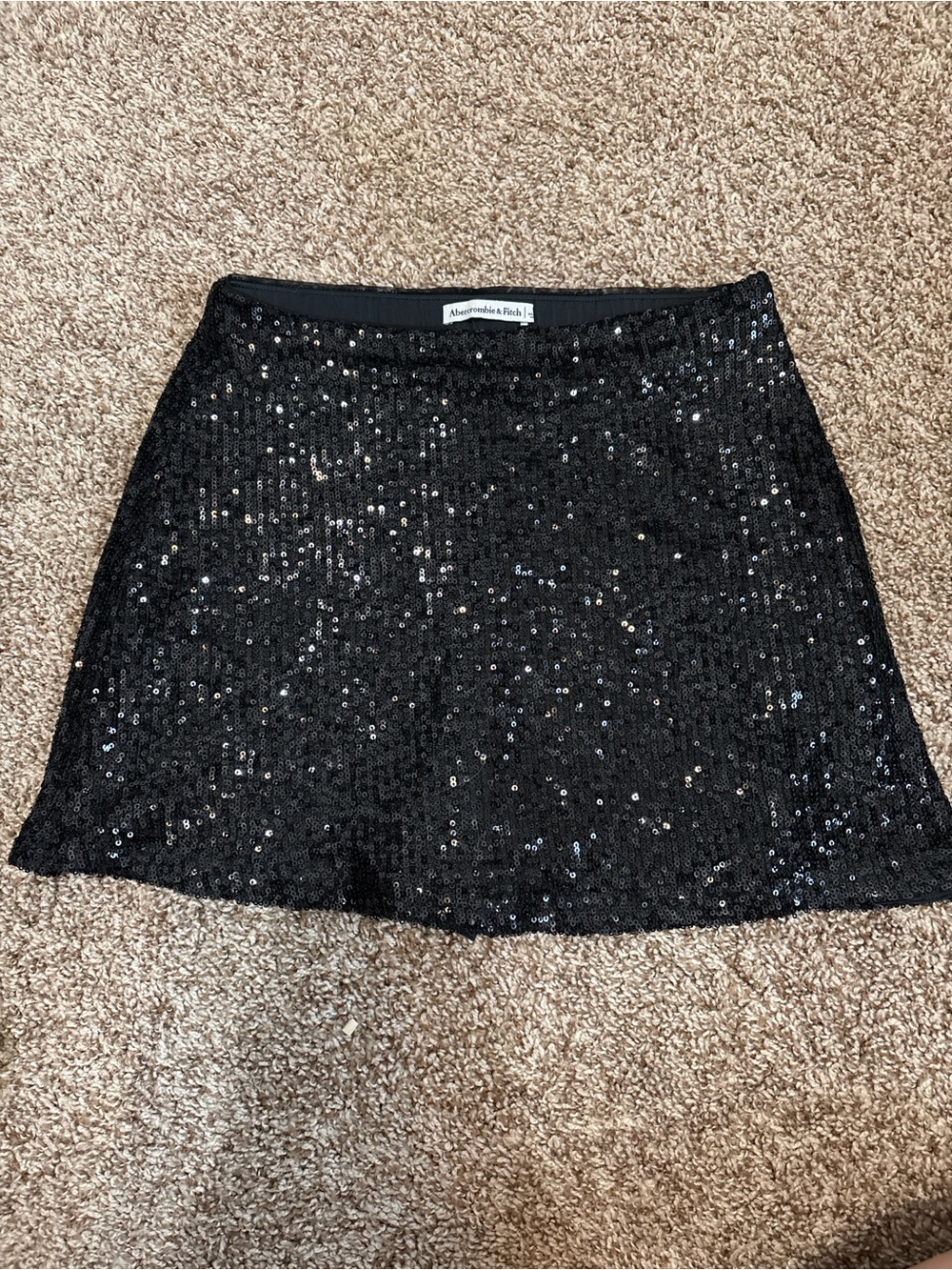 Abercrombie & Fitch Black Sequin Mini Skirt